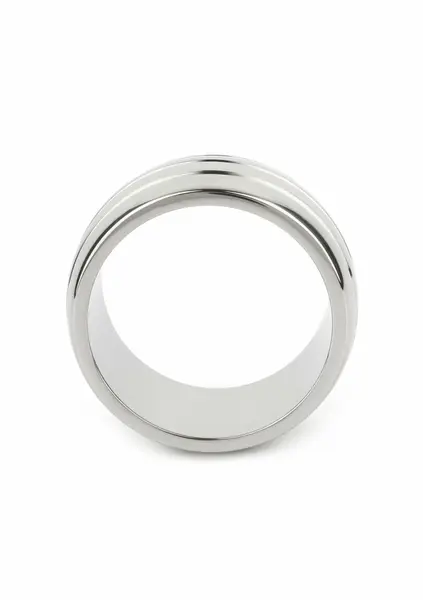 Mr. Steel Oval Barrel Ring 50mm Stainless Steel Comfort Fit