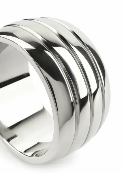 Mr. Steel Oval Barrel Ring 50mm Stainless Steel Comfort Fit