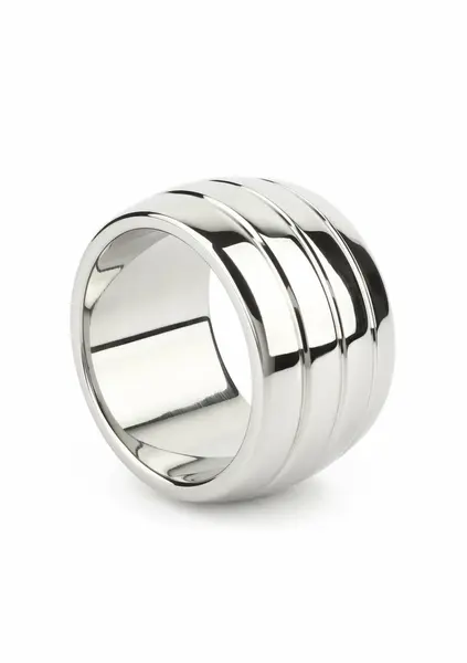 Mr. Steel Oval Barrel C-Ring 40mm Stainless Steel Comfort Band