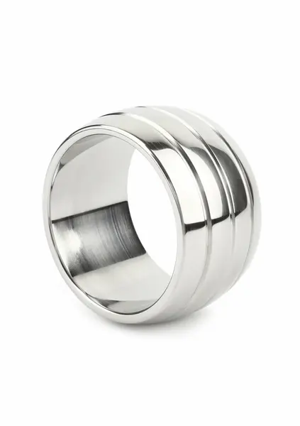 Mr. Steel Oval Barrel C-Ring 45mm Stainless Steel Wide Comfort Fit