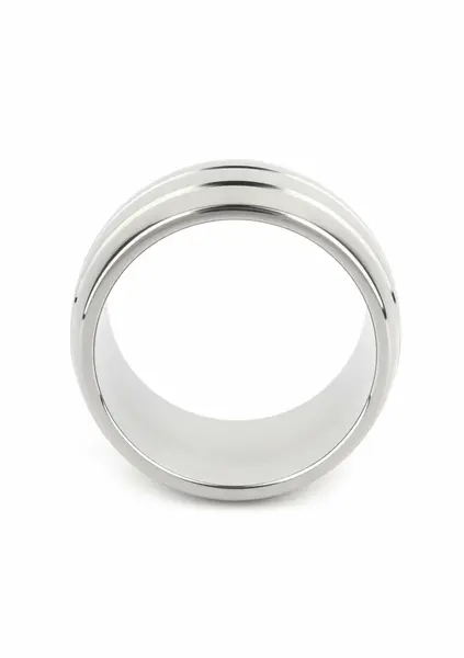 Mr. Steel Oval Barrel C-Ring 45mm Stainless Steel Wide Comfort Fit