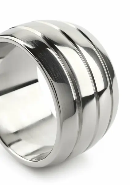 Mr. Steel Oval Barrel C-Ring 45mm Stainless Steel Wide Comfort Fit