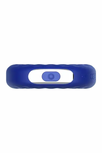 FORTO F-15 Vibrating Ring Blue - 10 Modes, Waterproof, USB Charging