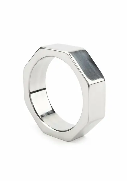 Mr. Steel Nut C-Ring 45mm Stainless Steel Hexagonal Design