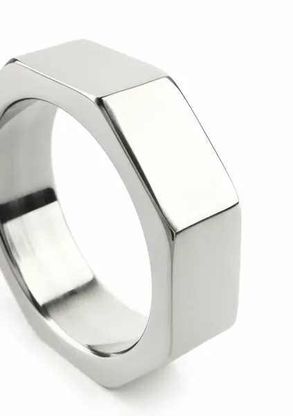 Mr. Steel Nut C-Ring 45mm Stainless Steel Hexagonal Design