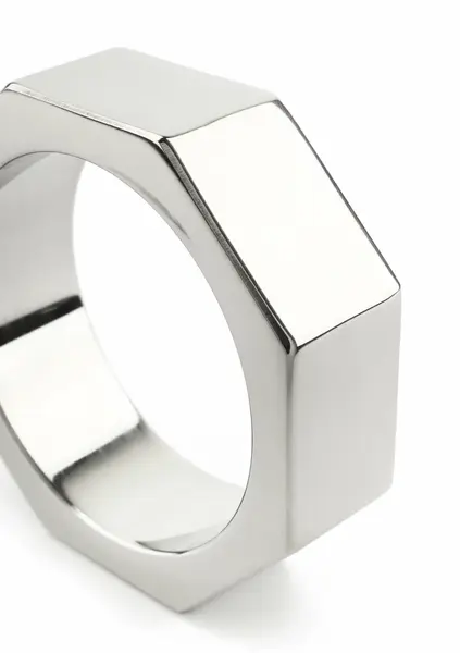 Mr. Steel Nut C-Ring 40mm Stainless Steel Hexagonal Design