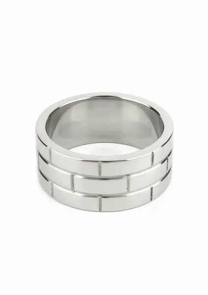 Mr. Steel The Wall C-Ring 50mm Stainless Steel Wide Band Ring
