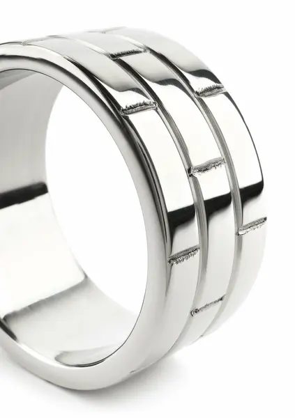 Mr. Steel The Wall C-Ring 50mm Stainless Steel Wide Band Ring