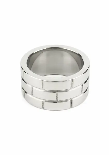 Mr. Steel The Wall C-Ring 40mm Stainless Steel Wide Band Ring