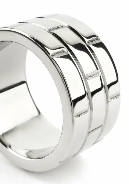 Mr. Steel The Wall C-Ring 40mm Stainless Steel Wide Band Ring