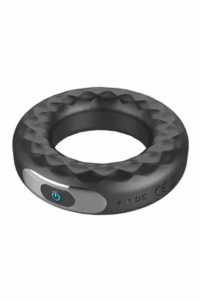 FORTO F-15 Vibrating Ring Black - 10 Modes, Waterproof, USB Charging