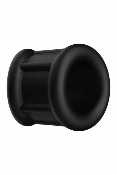 FORTO F-95 Tubular Silicone Ball Stretcher Black - Flexible Anatomical Design
