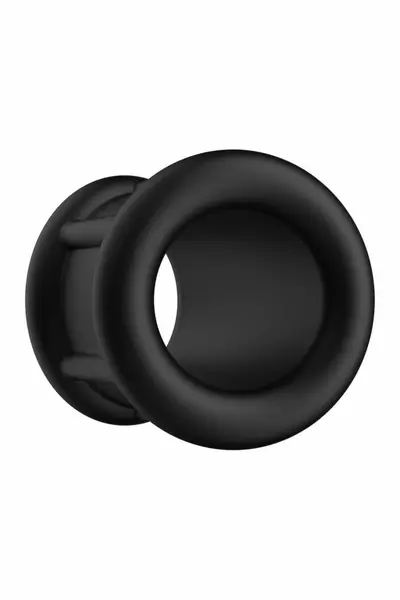 FORTO F-95 Tubular Silicone Ball Stretcher Black - Flexible Anatomical Design