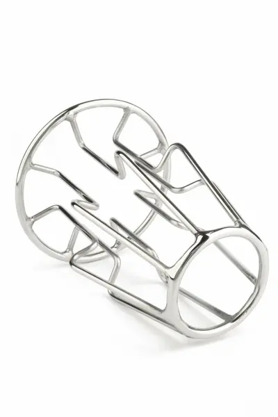 Mr. Steel Trapezoid Large Stainless Steel Geometric Plug