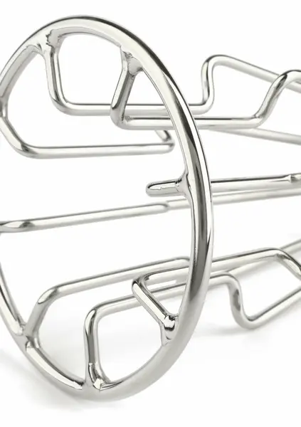 Mr. Steel Trapezoid Plug Medium Stainless Steel Geometric Design