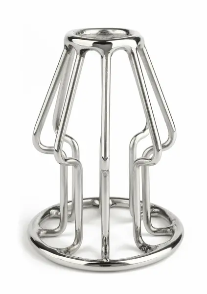 Mr. Steel Trapezoid Plug Small Stainless Steel Openwork Design