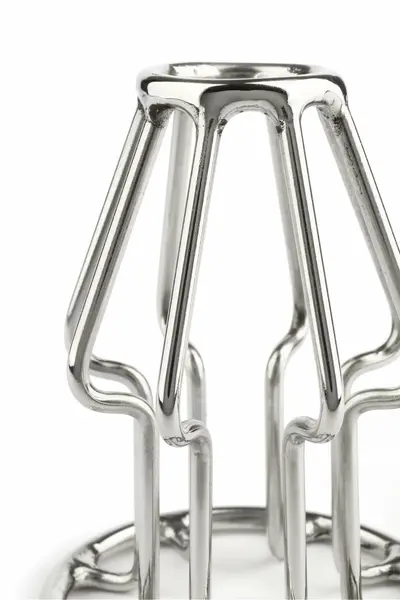 Mr. Steel Trapezoid Plug Small Stainless Steel Openwork Design