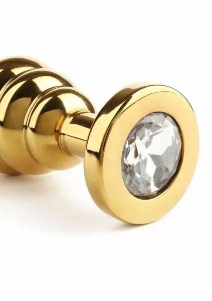Mr. Steel Twister Medium Stainless Steel Spiral Plug with Jeweled Base