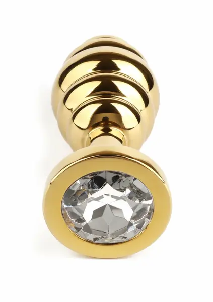 Mr. Steel Twister Large Stainless Steel Spiral Plug with Jeweled Base