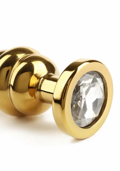 Mr. Steel Twister Small Stainless Steel Spiral Plug with Jeweled Base