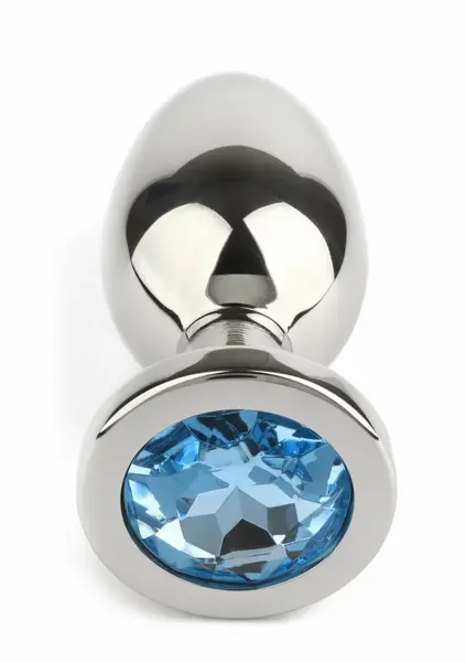 Jeweled стоманен анален разширител с кристал, голям – модел 4