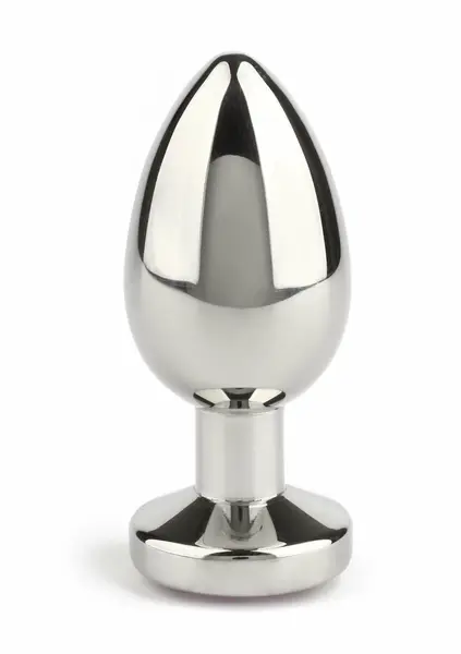 Mr. Steel Jeweled Plug Small Stainless Steel with Gemstone Base