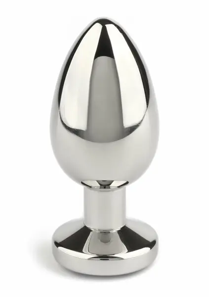 Mr. Steel Jeweled Anal Plug Small Stainless Steel Gem Base