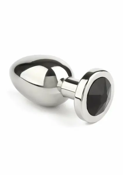 Mr. Steel Jeweled Plug Small Stainless Steel with Gemstone Base