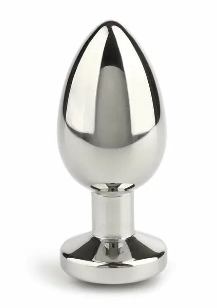 Mr. Steel Jeweled Plug Small Stainless Steel with Gemstone Base