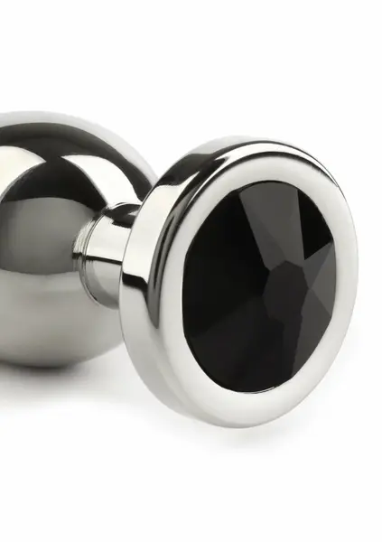 Mr. Steel Jeweled Plug Small Stainless Steel with Gemstone Base