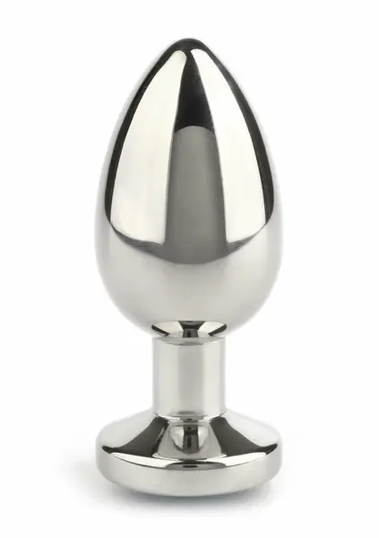 Mr. Steel Jeweled Plug Small Stainless Steel with Gemstone Base
