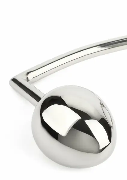 Mr. Steel Ass Hitch Egg 45 mm Stainless Steel Intimate Plug with Ring