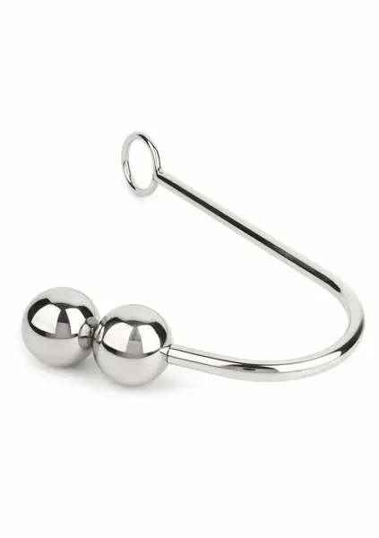 Mr. Steel Anal Hook Double Balls 40+40mm Stainless Steel System