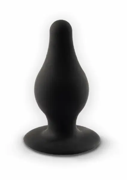 Silex-D Plug Model 2 Xsmall Black - Thermo-Reactive Silicone, Compact Size