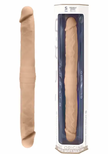 Silex Double Dong 15 inch Dual-Ended Silicone Intimate Device Flesh Tone