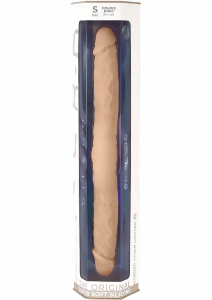 Silex Double Dong 15 inch Dual-Ended Silicone Intimate Device Flesh Tone