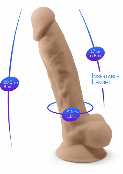 Silex-D Model 8 inch - Thermo-Reactive Silicone Intimate Device