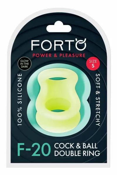 FORTO F-20 Balls Stretcher Small Glow Premium Silicone Ring