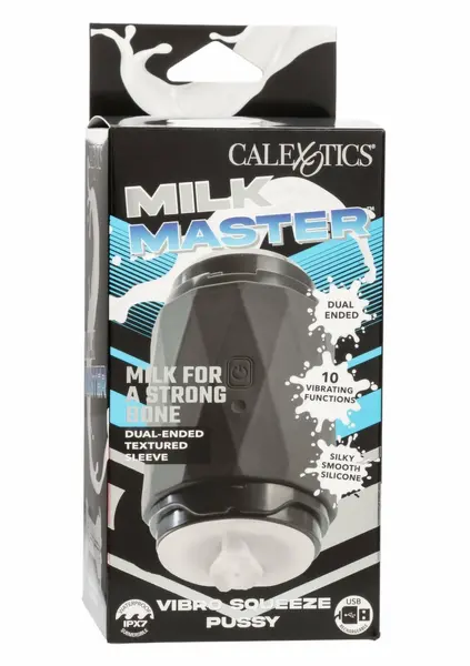 Milk Master Vibro Squeeze Dual-Ended Intimate Machine, Rechargeable
