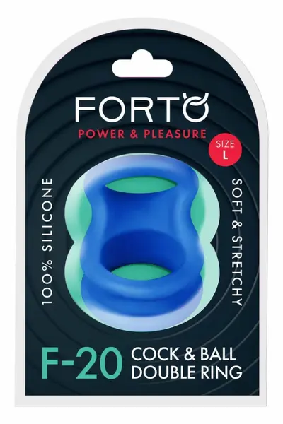 FORTO F-20 Balls Stretcher Large Blue - Premium Silicone, Flexible Fit