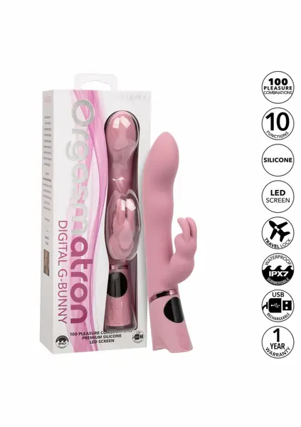 Orgasmatron Digital G-Bunny Dual-Action Intimate Massager Pink