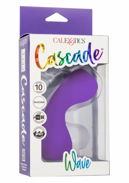 Cascade Wave Multi-Speed Intimate Massager Flexible Design Blue