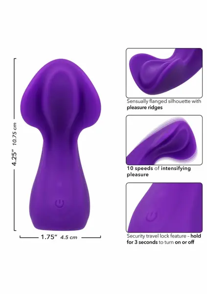 Cascade Wave Multi-Speed Intimate Massager Flexible Design Blue
