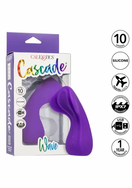 Cascade Wave Multi-Speed Intimate Massager Flexible Design Blue