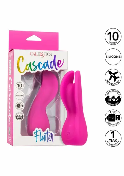 Cascade Flutter гъвкав акумулаторен вибратор, 10 режима