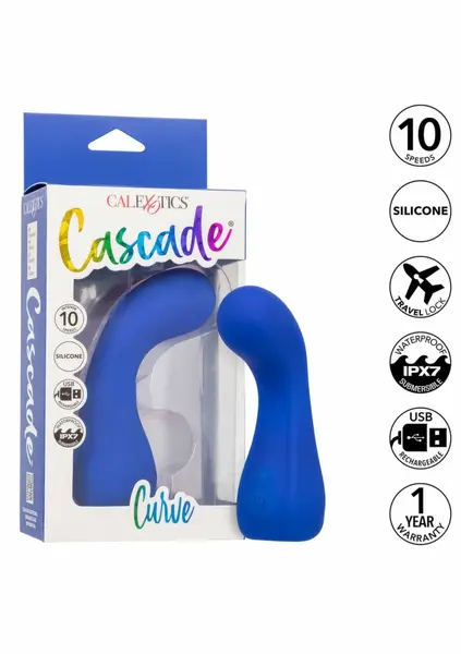 Cascade Curve Intimate Massager with 10-Speed Vibration System Pink