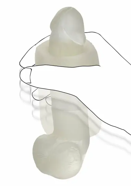 Slop Top Nasty Luv Liquid Silicone Glow-in-the-Dark Intimate Device