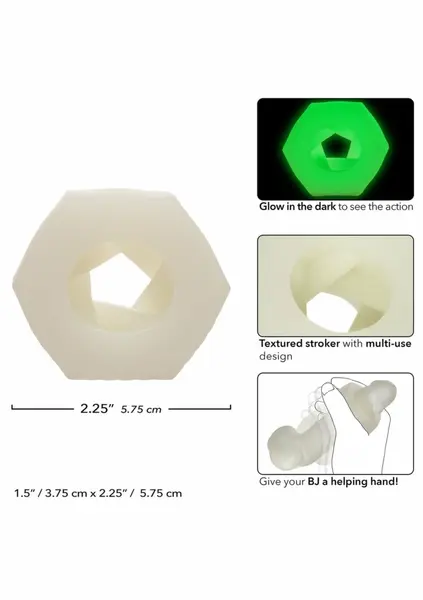 Slop Top Nasty Luv Liquid Silicone Glow-in-the-Dark Intimate Device