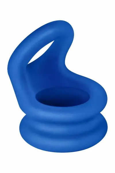 FORTO F-20 Balls Stretcher Small Blue Premium Silicone Ring