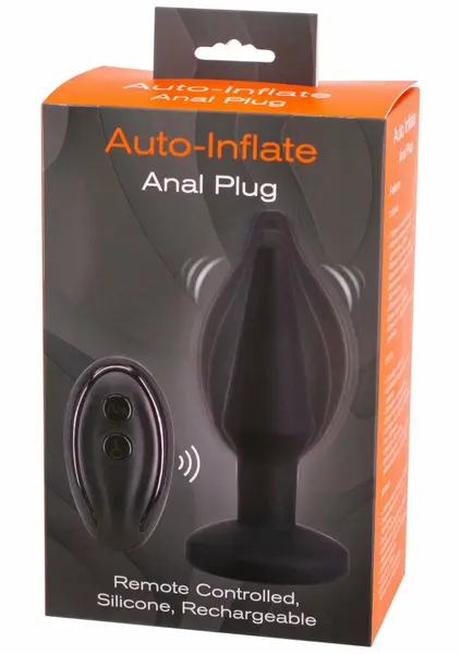 Auto Inflate Anal Plug - 10 Vibration & 7 Inflation Modes, Remote Control